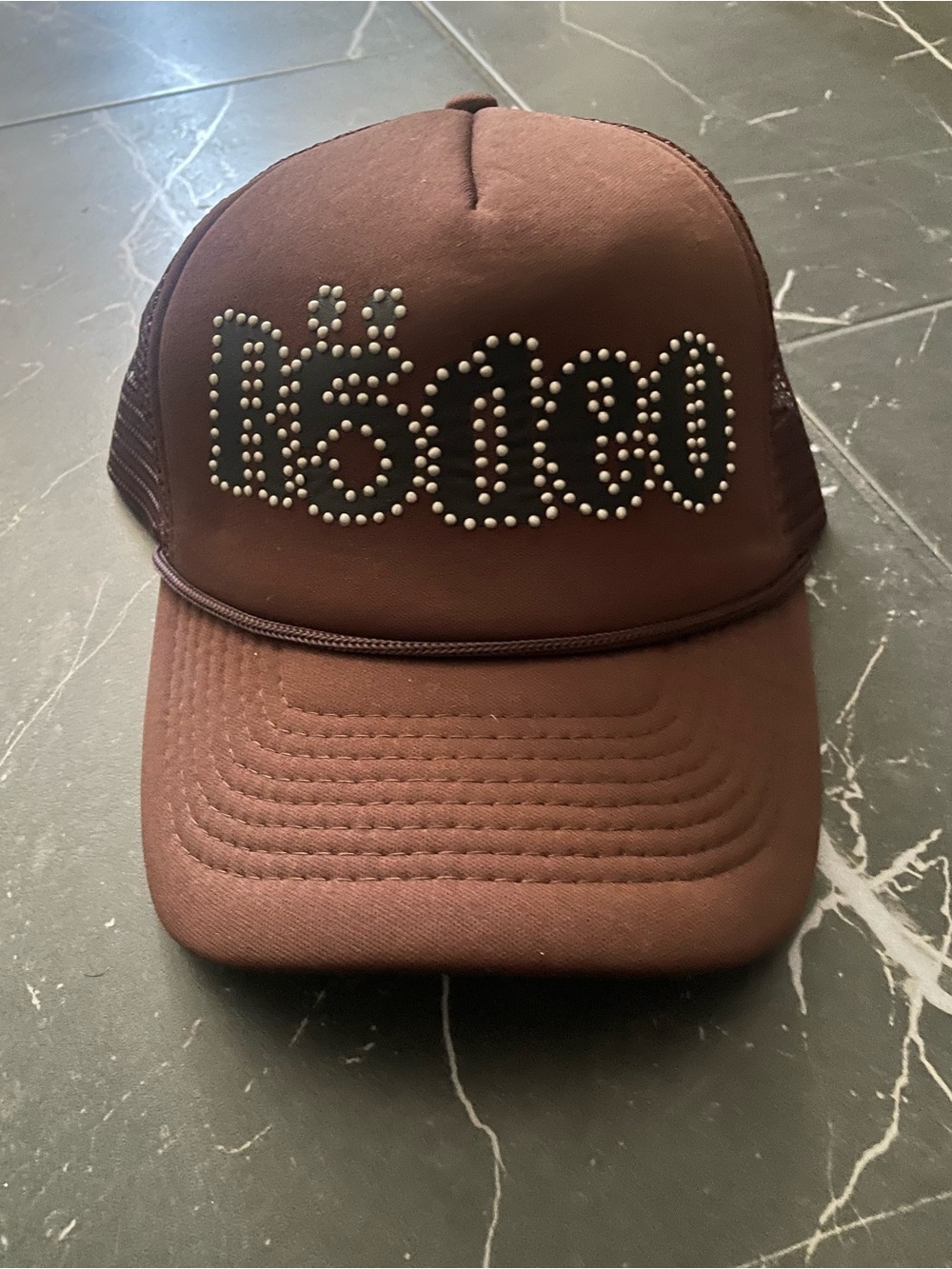 Travis Scott Cactus Jack x Sp5der Days Before Rodeo Trucker Hat Brown
